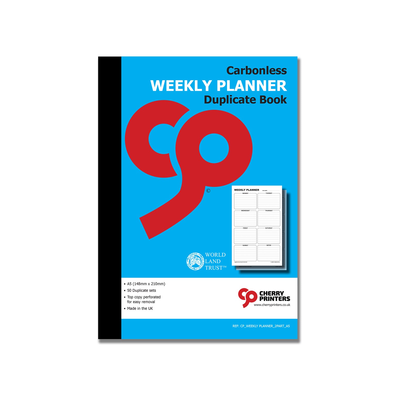 NCR Weekly Planner Book A5 Duplicate – Cherry Printers UK